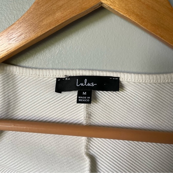 Lulu's Elegant Cream Bodysuit - Picture 6 of 7